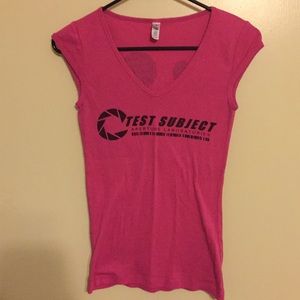 Pink and Black Portal T shirt